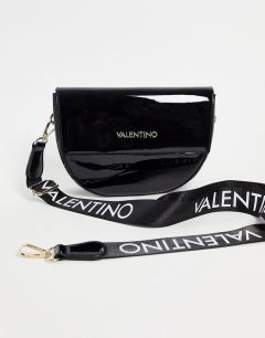 Черная лакированная сумка через плечо Valentino Bags Bigs-Черный цвет