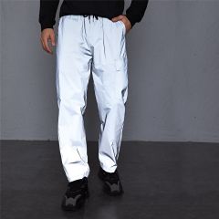 Мужские светоотражающие брюки на кулиске с карманом