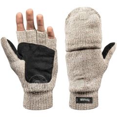 Зимние шерстяные перчатки-варежки 