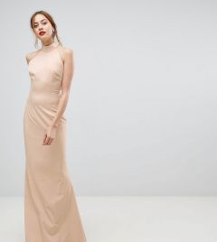 Платье макси с американской проймой и открытой спиной Jarlo Tall-Розовый цвет