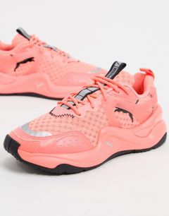 Неоново-розовые кроссовки Puma Rise Glow-Розовый