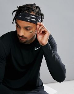 Черная повязка на голову Nike Running 360 Flash RN.69-037B-Серый