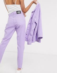 Вельветовые джинсы лавандового цвета с завышенной талией Dr Denim-Фиолетовый