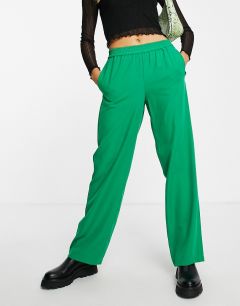 Ярко-зеленые классические брюки JJXX-Зеленый цвет