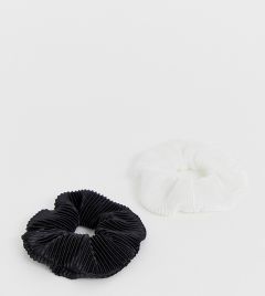 Эксклюзивный набор из 2 плиссированных резинок для волос My Accessories London​​​​​​​-Мульти