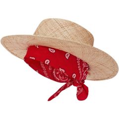 Шляпа SCORA, размер 55-57, бежевый, красный