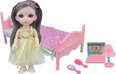Funky Toys Игровой набор спальня и Кукла Малышка Лили 16 см