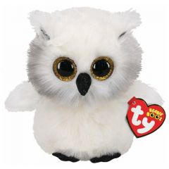 Мягкая игрушка TY Beanie boos Снежная сова, 15 см, белый