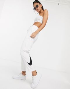 Белые спортивные брюки с логотипом-галочкой Nike-Розовый