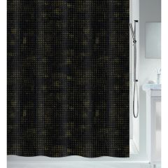 Штора для ванной комнаты Spirella Georges, цвет черный с золотым