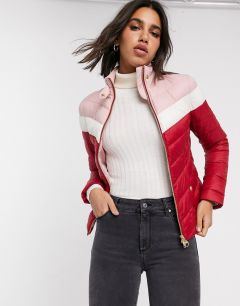 Стеганая куртка с контрастными вставками Barbour International-Красный