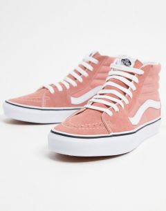 Розовые кроссовки Vans UA Sk8-Hi-Розовый