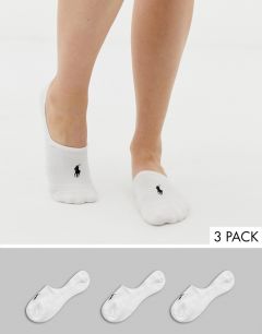 Набор из 3 пар спортивных носков Polo Ralph Lauren-Белый