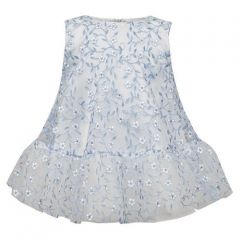 Платье Андерсен, размер 104, белый, голубой