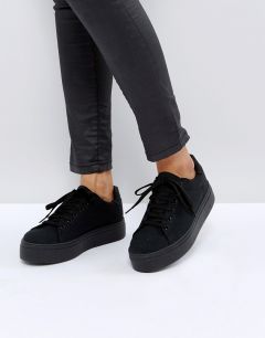 Легкие кроссовки на толстой подошве со шнуровкой ASOS DESIGN Day light-Черный