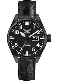 Швейцарские наручные  мужские часы Aviator V.1.22.5.148.4. Коллекция Airacobra P42