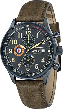 fashion наручные  мужские часы AVI-8 AV-4011-0E. Коллекция Hawker Hurricane