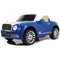 Детский электромобиль RiverToys Bentley Mulsanne (JE1006) сине-белый