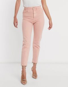Розовые узкие джинсы в винтажном стиле Stradivarius-Розовый