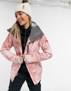 Лыжная куртка розового цвета Roxy Prescense-Розовый