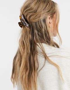 Заколка для волос из каучука черепаховой расцветки My Accessories London-Мульти