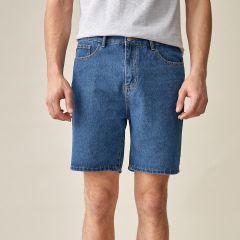 Мужские джинсовые шорты с пуговицами