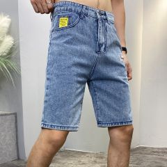 Карман буква Мужские джинсовые шорты