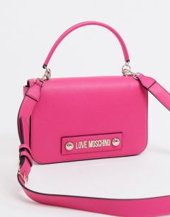 Сумка через плечо с платком цвета фуксии Love Moschino-Розовый