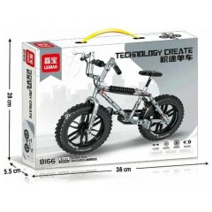 Конструктор серый велосипед от Technology Create SUPER BIKE BMX 326 деталей/ конструктор для мальчиков
