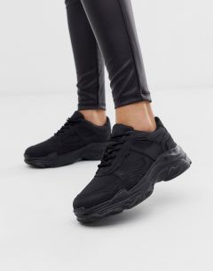 Черные массивные кроссовки Public Desire-Черный цвет