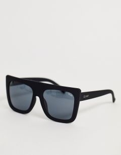 Солнцезащитные очки в квадратной массивной оправе Quay Café Racer-Черный