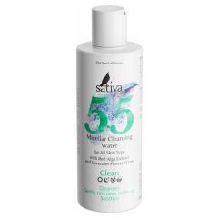Sativa №55 мицеллярная вода для очищения лица и снятия макияжа, 150 мл, 150 г