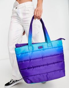 Синяя дутая сумка-тоут с градиентным дизайном UGG Krystal-Голубой