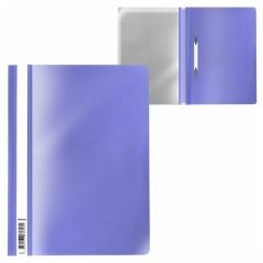 Папка-скоросшиватель А4 180 мкм, ErichKrause Fizzy Pastel, фиолетовая, прозрачный верх, до 130 листов