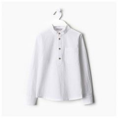 Школьная рубашка Minaku, размер 146 см, белый