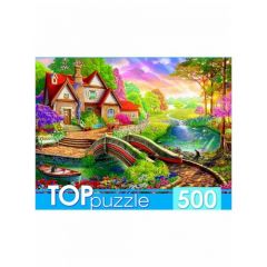 Пазл TOP Puzzle 500 деталей: Волшебный домик у моста