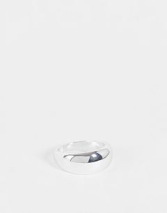 Массивное куполообразное кольцо серебристого цвета Accessorize Exclusive-Серебряный