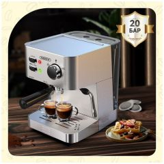 Кофе-машина для эспрессо HiBREW H10(ЕАС-сертификат), 20 бар, Полуавтоматическая кофеварка из нержавеющей стали для приготовления эспрессо, капучино