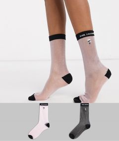 Набор из 2 пар прозрачных носков Karl Lagerfeld-Мульти