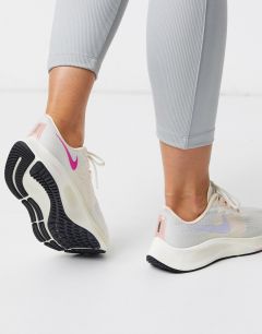 Светлые кроссовки Nike Running Air Zoom Pegasus 37-Белый