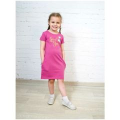 Платье РиД - Родители и Дети, размер 134-140, розовый