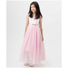 Платье Button Blue, размер 122, розовый