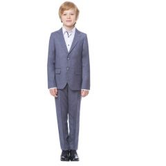 Школьный пиджак Шалуны, размер 36, 134, серый