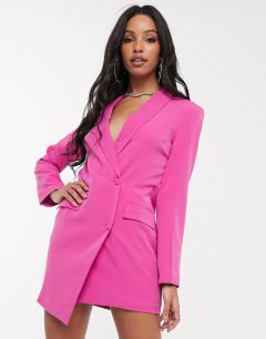 Платье-блейзер с пуговицами Unique21-Розовый