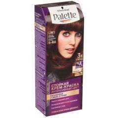 Palette Интенсивный цвет Стойкая крем-краска для волос, LW3 6-68 Горячий шоколад.