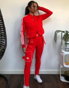 Красные спортивные штаны со съемным поясом adidas Originals Ji Won Choi x Olivia-Красный