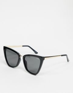 Солнцезащитные очки в черной оправе Quay Reina-Черный