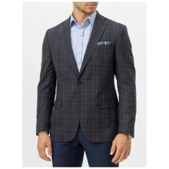 Пиджак MARC DE CLER, размер 176-54, синий, серый