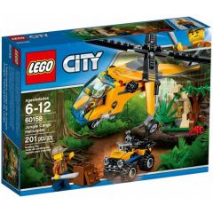 Конструктор LEGO City 60158 Грузовой вертолёт исследователей джунглей, 201 дет.