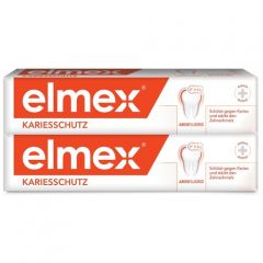 Зубная паста Elmex Защита от кариеса, 75 мл, 150 г, 2 шт., оранжевый